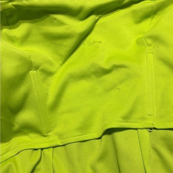 Jovani Lime 16 Flowy Green Animal Print Long Formal Prom Dress - Picture 6 of 7